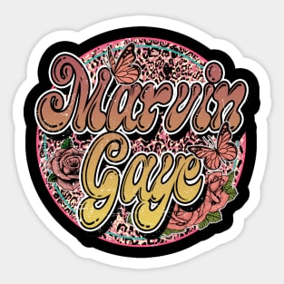 Graphic Marvin Proud Name Flower Birthday 70s 80s 90s Vintage Styles Sticker